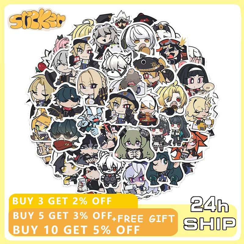 49 ชิ้นการ์ตูน Zenless Zone Zero เกมสติกเกอร์ Graffiti ของเล่นเด็ก DIY ไดอารี่แล็ปท็อปสเก็ตบอร์ดสติก