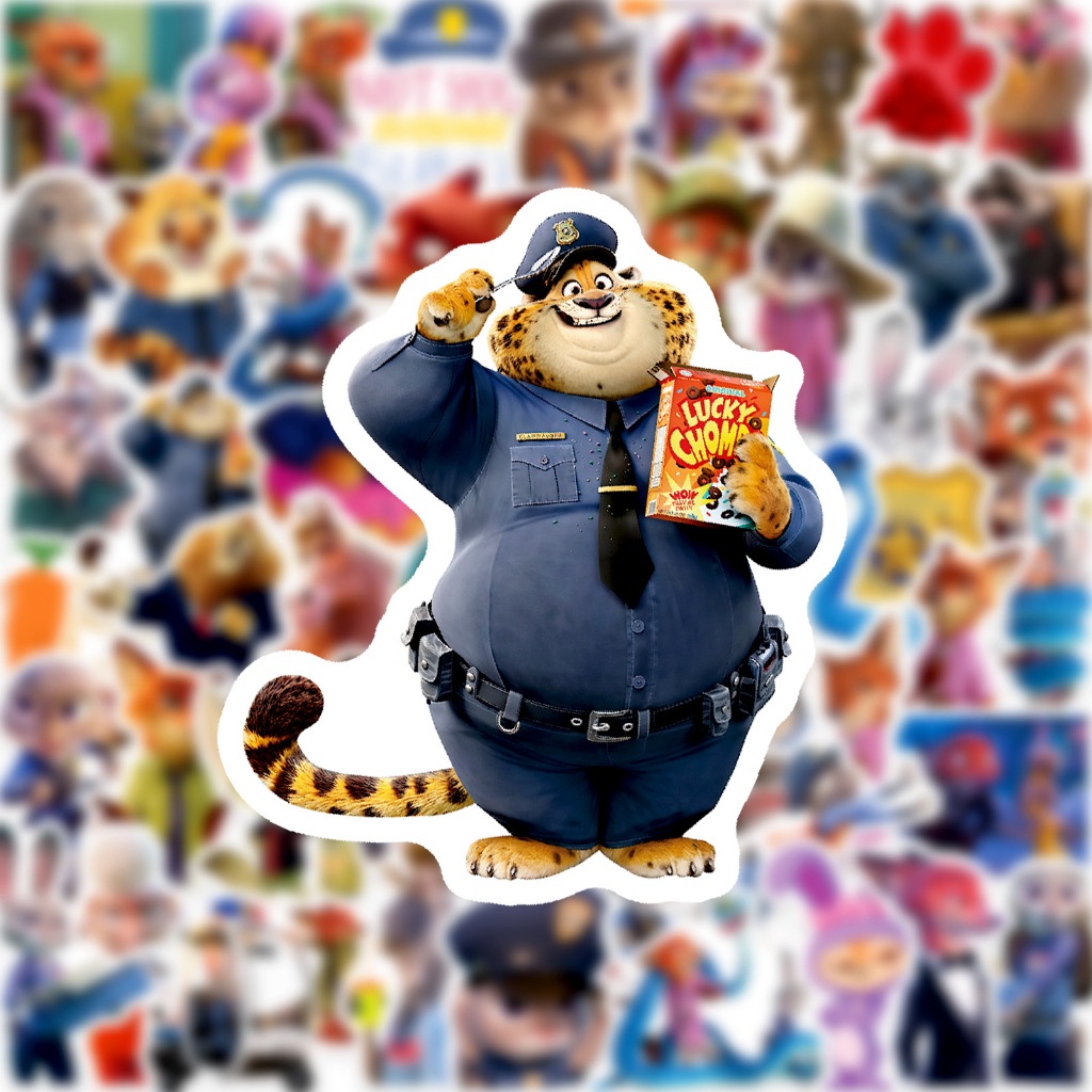 110ชิ้น ซูโทเปีย2สติกเกอร์จูดดี้ นิคไวลด์ กระเป๋าถ้วยโทรศัพท์สติกเกอร์กันน้ํา - รูปที่ 2