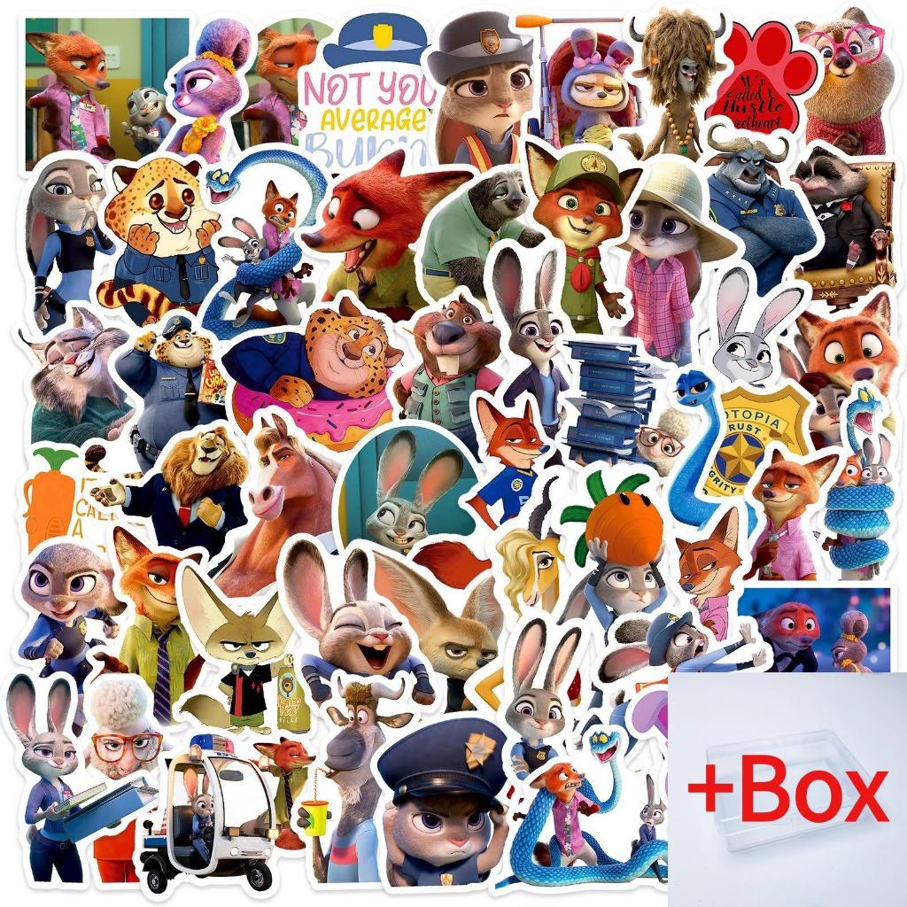 110ชิ้น ซูโทเปีย2สติกเกอร์จูดดี้ นิคไวลด์ กระเป๋าถ้วยโทรศัพท์สติกเกอร์กันน้ํา