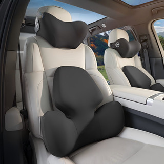 หมอนรองคอในรถ ที่รองหลังเบาะรถยนต์ หมอนรองคอ เมมโมรี่โฟม ระบ…