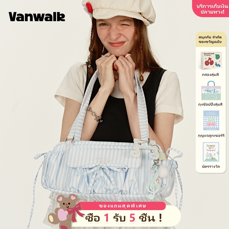 VANWALK Mobile Account Series V2912 Bow Shoulder Bag Womens Handheld Tote Bag