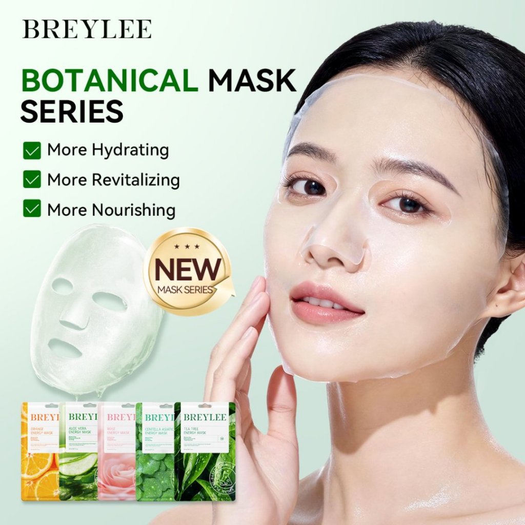 BREYLEE [New Arrival] Energy Mask Series AloeTea Tree .Rose Essence Moisturizing and Nourishing Facial Care 25ml