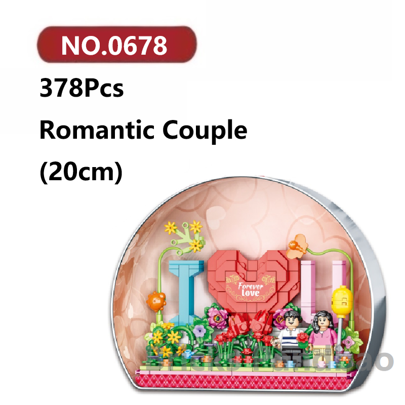 ✨กล่องเหล็ก โมเดลประกอบแล้ว 378ชิ้น WOMA Decoration ของเล่นจิ๊กซอว์