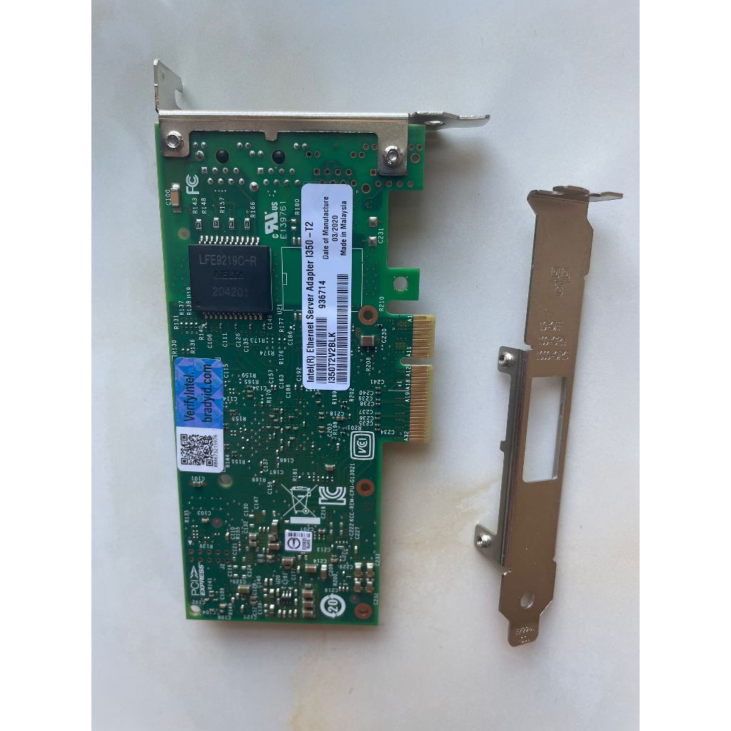[สต๊อกพร้อม] intel i350t2V2 intelI350AM4 ชิปพอร์ตคู่ 1G การ์ดเครือข่ายเซิร์ฟเวอร์การ์ดเครือข่ายพอร์ต
