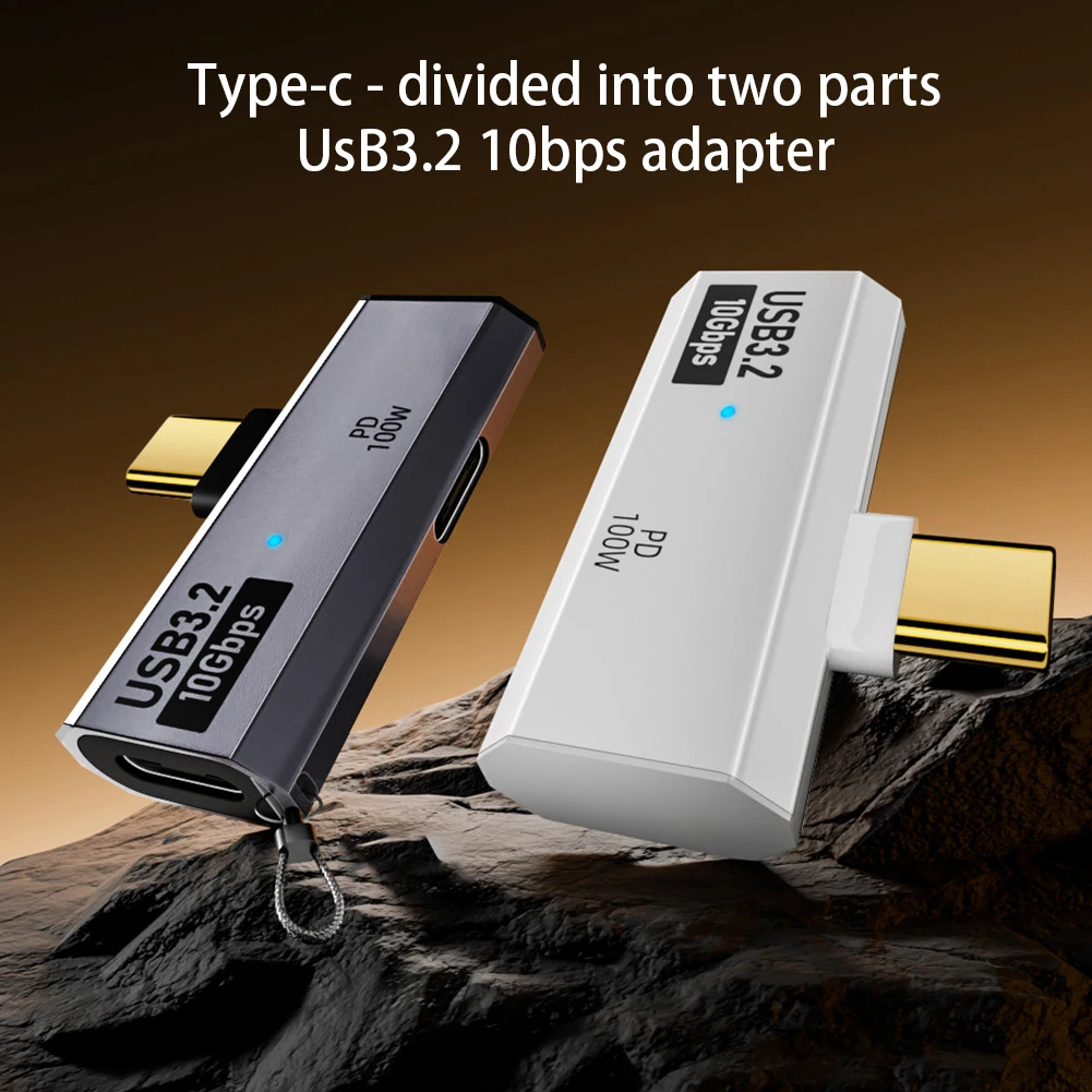 2 in 1 USB 3.2 10Gbps USB Type-C อะแดปเตอร์ OTG Fast Charging Converter PD 100W สําหรับโทรศัพท์แท็บเล็ต Macbook แล็ปท็อป