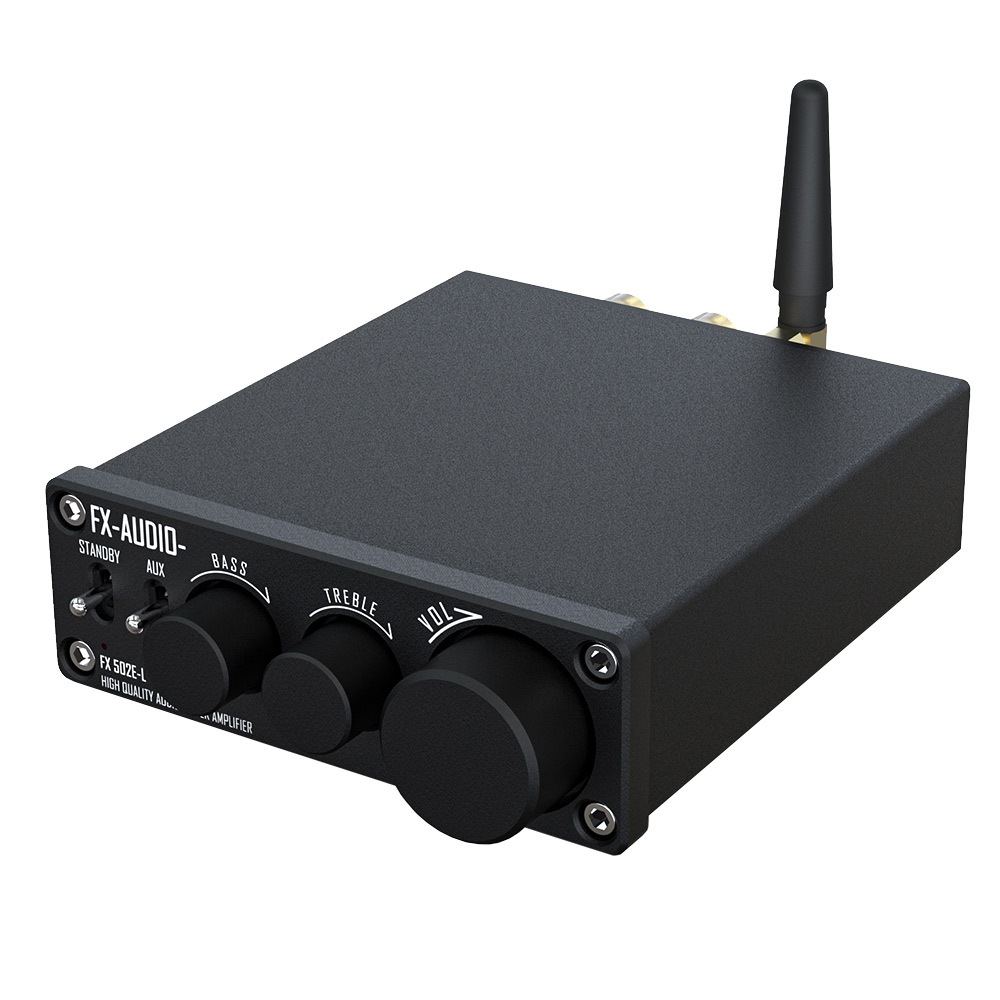 FX-AUDIO 502E-L Bluetooth 5.0 เครื่องขยายเสียงดิจิตอลไข้ไฮไฟกําลังสูง 75W * 2 มินิเดสก์ท็อปเครื่องขยายเสียงขนาดเล็ก