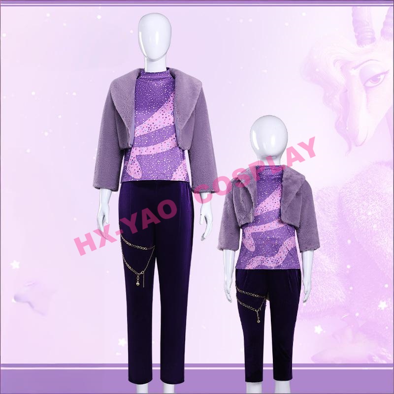 【HX-YAO】Zootopia 2 Gazelle cosplay costumes Gazelle เวทีสีม่วงคอสเพลย์เครื่องแต่งกายอะนิเมะ