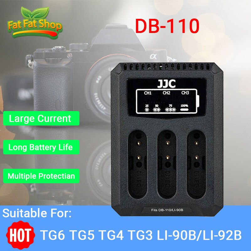 DB-110 เครื่องชาร์จแบตเตอรี่, เหมาะสําหรับ Rico GR3 กล้อง Griii Charger อุปกรณ์เสริม, Olympus TG6 TG