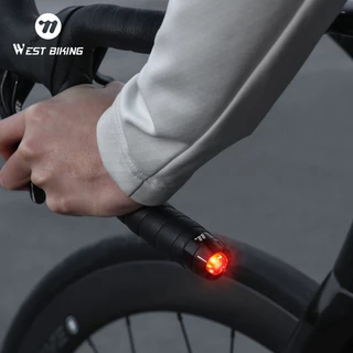 【พร้อมส่งจากกรุงเทพ】WEST BIKING ไฟปลายแฮนด์จักรยาน สว่างสูง ไฟเลี้ยว เตือนภัย จักรยานถนน จักรยานเสือภูเขา อุปกรณ์ปั่น