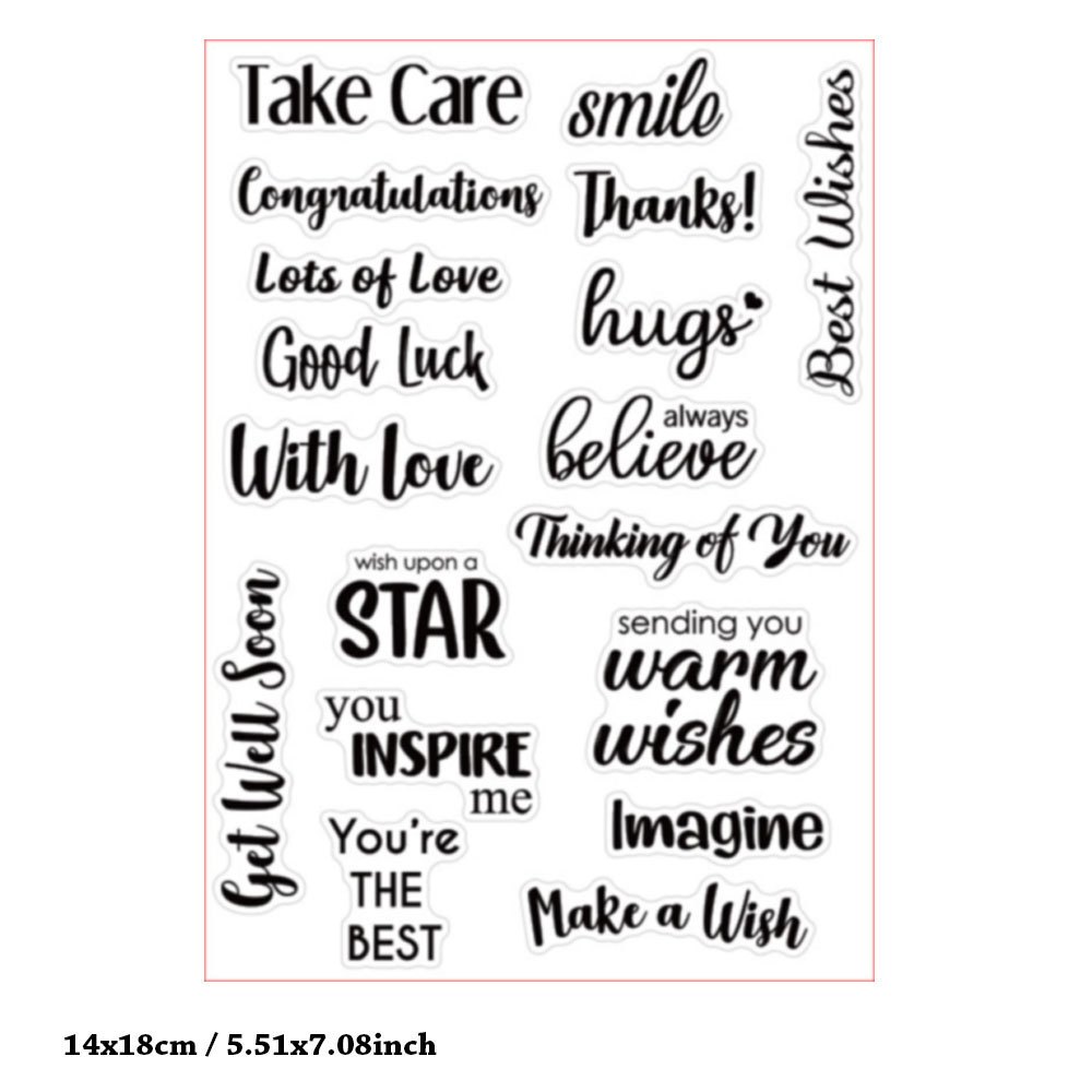 Take care Silicone Clear Seal Stamp DIY Scrapbooking ลายนูนอัลบั้มภาพ