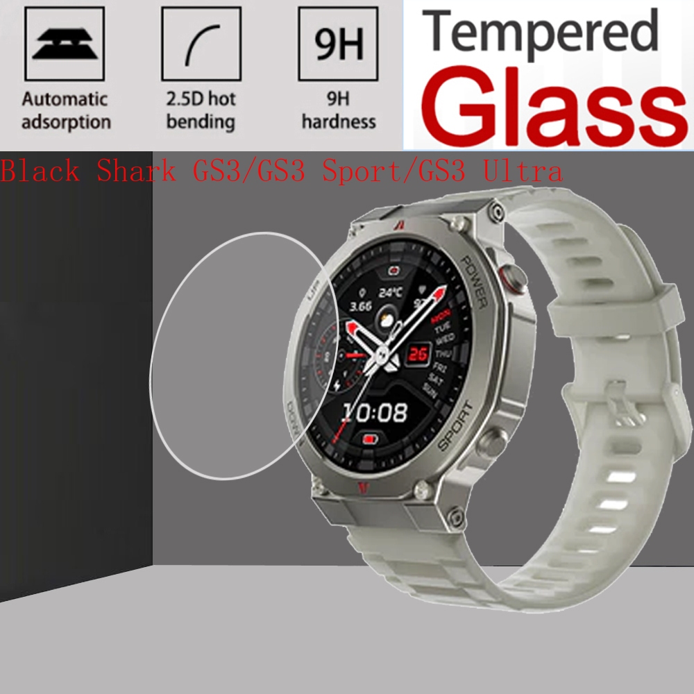 เธคคซ Black Shark GS3 Ultra smart watch Case filmTempered Glass สําหรับ Black Shark GS3 Ultra Smart 