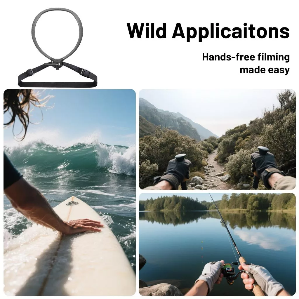 【ร้านค้าอย่างเป็นทางการ】PGYTECH CapLock™ Action Camera Neck Mount Max - รุ่นขยาย ที่ยึดกล้องแอ็คชั่นแบบคล้องคอสำหรับถ่ายวิดีโอแบบแฮนด์ฟรี POV พร้อมสายรัดหน้าอกปรับได้ สำหรับ DJI OSMO Action, GoPro Hero, Insta360 thumbnail 8