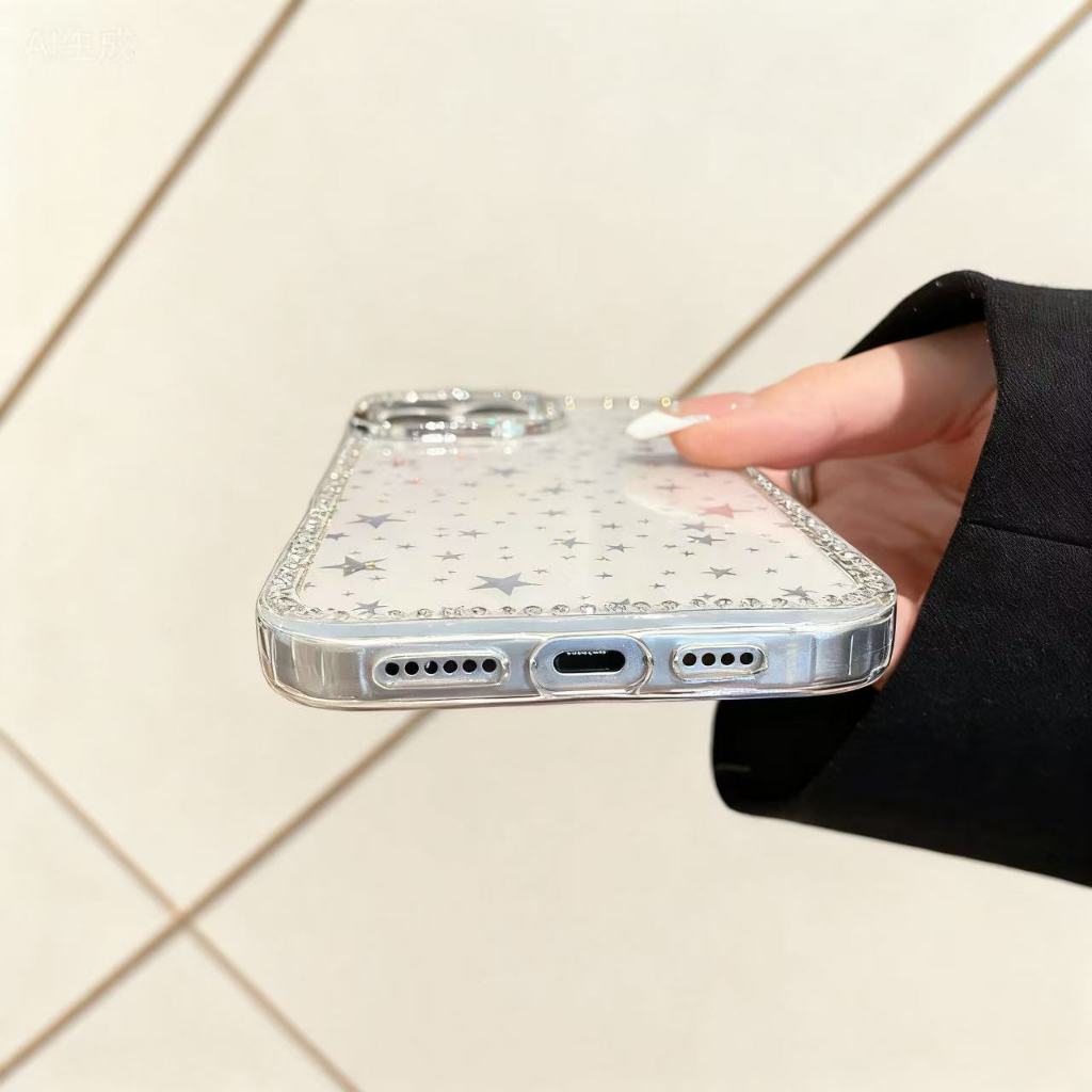 สําหรับ ไอโฟน 11 12 13 14 15 16 17 มือโปร สูงสุด เคสโทรศัพท์ 7/8 บวก ซิลิโคนอ่อนนุ่มแฟชั่นดาวประกายเพชรเคสป้องกันโทรศัพท์รวมทุกอย่างเคสโ - รูปที่ 6