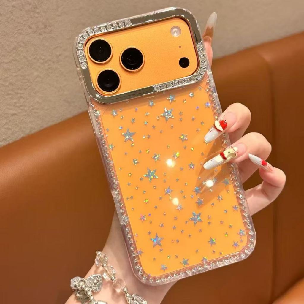 สําหรับ ไอโฟน 11 12 13 14 15 16 17 มือโปร สูงสุด เคสโทรศัพท์ 7/8 บวก ซิลิโคนอ่อนนุ่มแฟชั่นดาวประกายเพชรเคสป้องกันโทรศัพท์รวมทุกอย่างเคสโ - รูปที่ 3