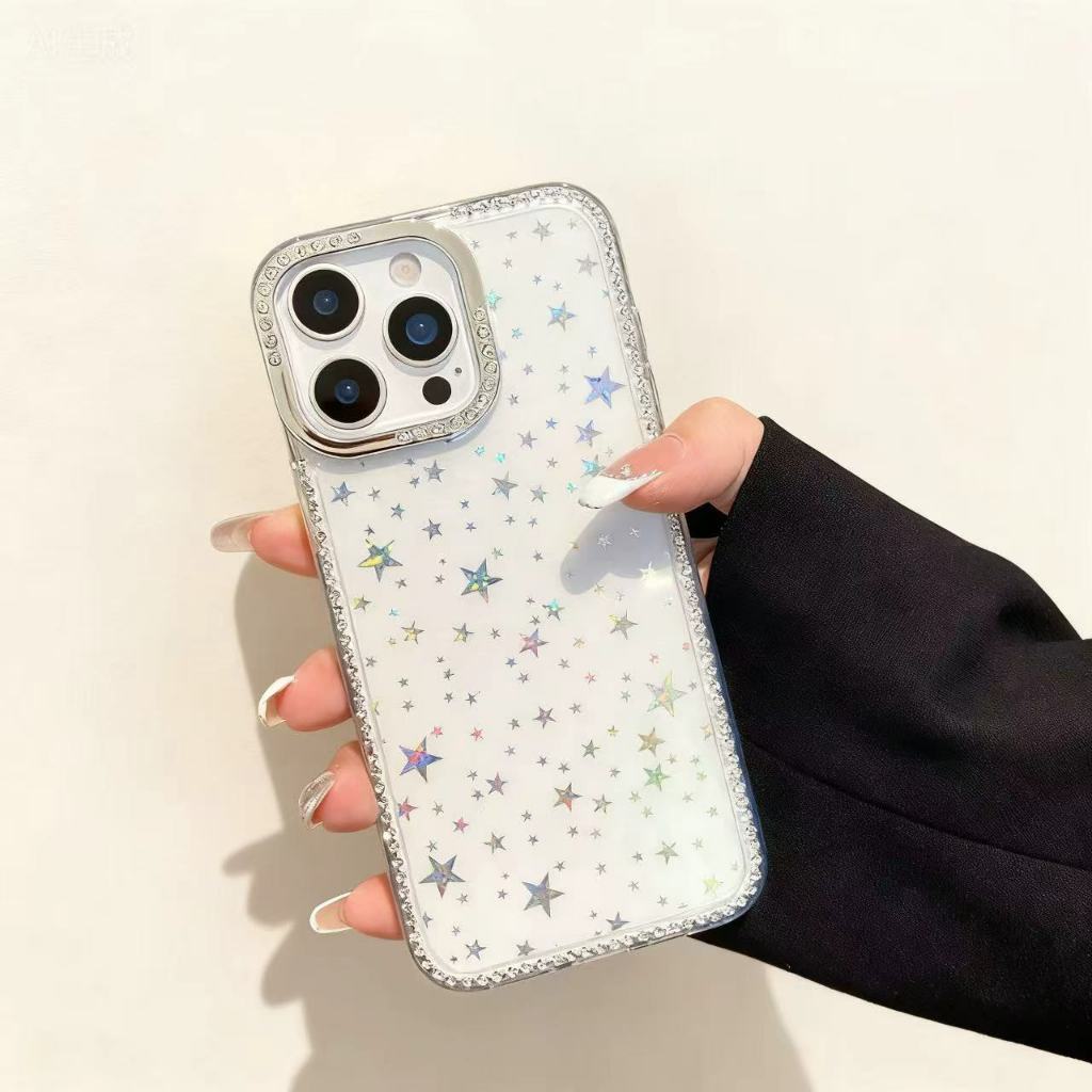 สําหรับ ไอโฟน 11 12 13 14 15 16 17 มือโปร สูงสุด เคสโทรศัพท์ 7/8 บวก ซิลิโคนอ่อนนุ่มแฟชั่นดาวประกายเพชรเคสป้องกันโทรศัพท์รวมทุกอย่างเคสโ - รูปที่ 5