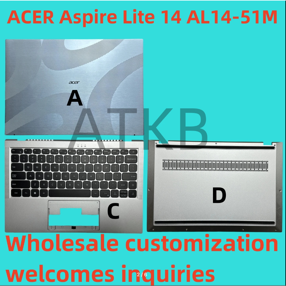 Acer N23G2 คีย์บอร์ด AL14-51M-57H1 ACER Aspire Lite 14 AL14-51M AL14-51 AL14-51M-57BN AL14 51M แล็ปท