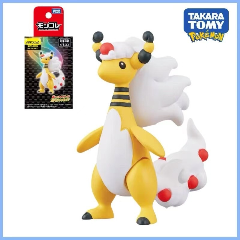 ของแท้ TOMY Domeka Pokémon Super Evolution Mega เครื่องประดับมังกรไฟฟ้า Pokémon ZA รูปตุ๊กตาเด็กของข