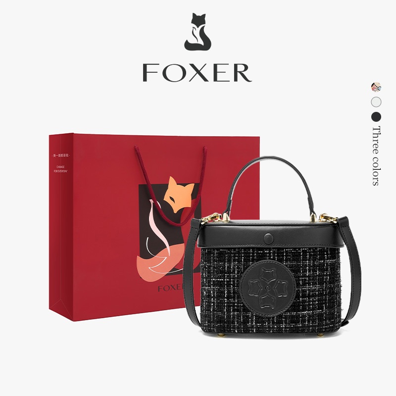 FOXER حقيبة يد وكروس نسائية بنقش غرافيتي — صورة 8