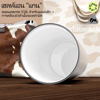BLOOMMARK สินค้าใหม่โปรโมชั่นเสือดาวพิมพ์ Thermos ถ้วยกีฬาแบบพกพาอัพเกรด 316L เซรามิค Liner Craft ขายร้อนถ้วยกาแฟของแท้ขนาดใหญ่ความจุ