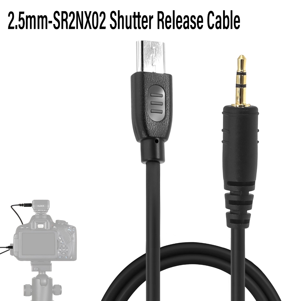 สายลั่นชัตเตอร์รีโมทคอนโทรล 2.5 มม./3.5 มม.-SR2NX02 สําหรับ Samsung​ NX1,NX10,NX20,NX30,NX Mini,NX10