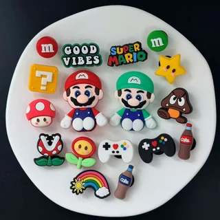 ที่ติดรองเท้า ธีมเกม สีสันสดใส จิวรองเท้า แฟชั่น อะไหล่รองเท้าแตะรู ใส่ได้ทั้งผู้หญิงและผู้ชาย