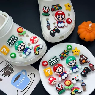 ที่ติดรองเท้า ธีมเกม สีสันสดใส จิวรองเท้า แฟชั่น อะไหล่รองเท้าแตะรู ใส่ได้ทั้งผู้หญิงและผู้ชาย