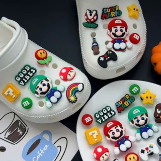 ที่ติดรองเท้า ธีมเกม สีสันสดใส จิวรองเท้า แฟชั่น อะไหล่รองเท้าแตะรู ใส่ได้ทั้งผู้หญิงและผู้ชาย