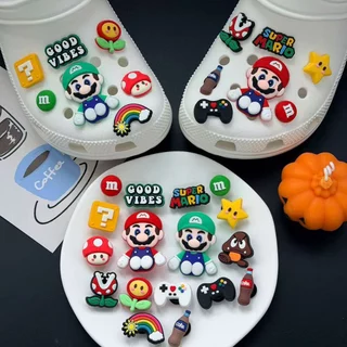 ที่ติดรองเท้า ธีมเกม สีสันสดใส จิวรองเท้า แฟชั่น อะไหล่รองเท้าแตะรู ใส่ได้ทั้งผู้หญิงและผู้ชาย