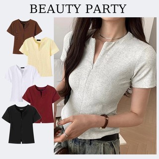 Korean Style Hazel Crop Top - Pure Cotton Double Zipper Casual Shirt Basic Women Fashion