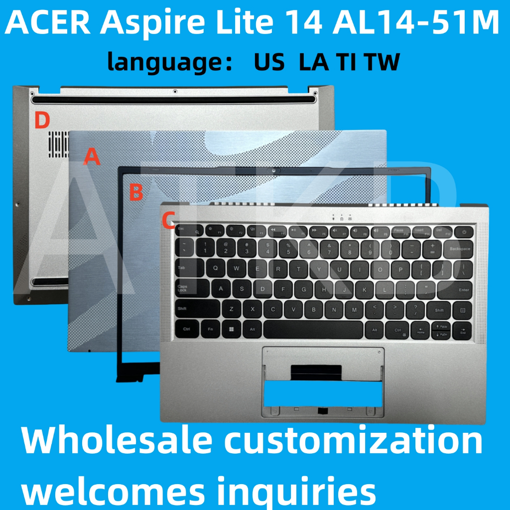 Acer N23G2 คีย์บอร์ด AL14-51M-57H1 ACER Aspire Lite 14 AL14-51M AL14-51 AL14-51M-57BN AL14 51M