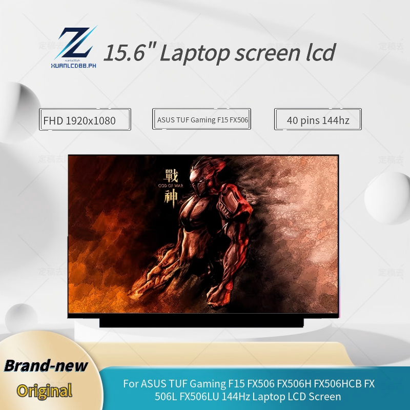 สําหรับ ASUS TUF Gaming F15 FX506 FX506H FX506HCB FX506L FX506LU 144Hz แล็ปท็อปจอแสดงผล LCD IPS LED