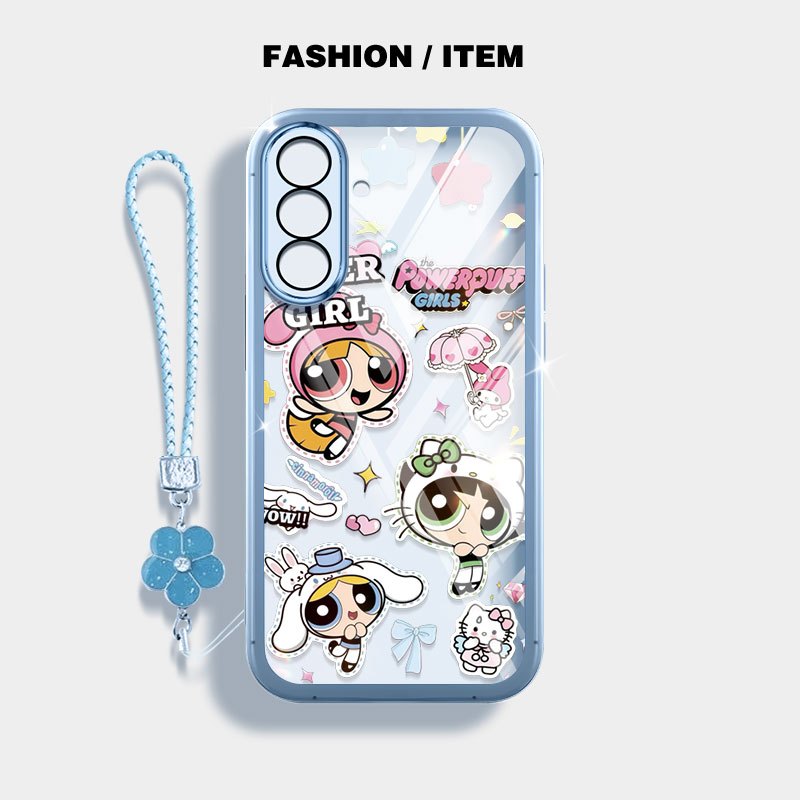 SAMSUNG YBDเคสโทรศัพท์สําหรับSamsung Galaxy A56 A36 A24 A25 A26 A34 A35 A54 A55 4G 5Gน่ารักรุ่นFlying Girlตํารวจ