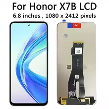 6.8 "IPS สําหรับ Honor X7b LCD CLK-LX1, CLK-LX2, CLK-LX3 จอแสดงผล Touch Screen Digitizer สําหรับ Hon