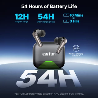 EarFun Air Pro 4+ (4 plus) Adaptive Noise Cancelling หูฟังไร้สาย, aptX Lossless,6 Mics AI Clear Call