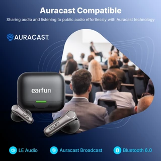 EarFun Air Pro 4+ (4 plus) Adaptive Noise Cancelling หูฟังไร้สาย, aptX Lossless,6 Mics AI Clear Call