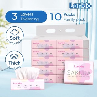 【Larkio】 tissue buy 1 take 1 organic facial tissue skin-friendly and comfortable extra-large and thick facial tissue table napkin