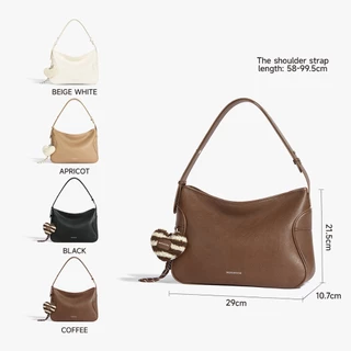MOSSDOOM Alvida Bag กระเป๋าสะพายไหล่ที่เรียบง่าย หรูหรา และประณีต