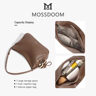 MOSSDOOM Alvida Bag กระเป๋าสะพายไหล่ที่เรียบง่าย หรูหรา และประณีต