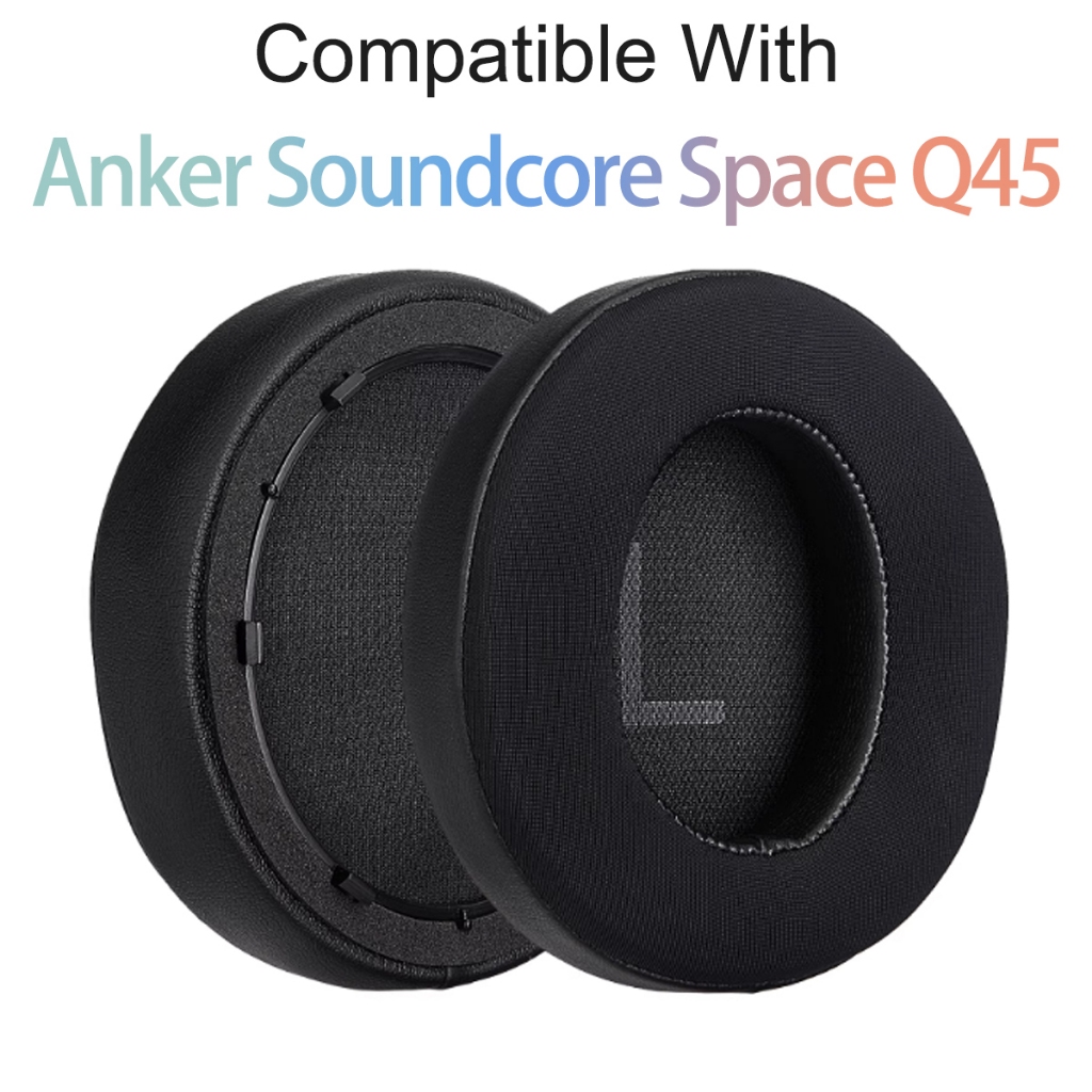 Cooling Gel เปลี่ยนแผ่นรองหูฟังสําหรับ Anker Soundcore Space Q45 หูฟัง Earpad เบาะฟองน้ําชุดหูฟัง Ea