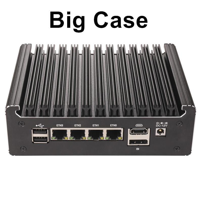 12th Gen Intel N150 N100 N95 Quad Core Soft Router 4 x Intel i226-V 2.5G Router พร้อม DDR4 NVMe HDMI