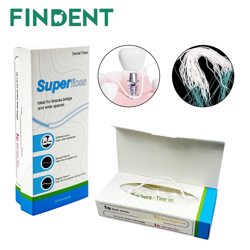 50 ชิ้น/กล่องไหมขัดฟัน Threaders Oral Clean