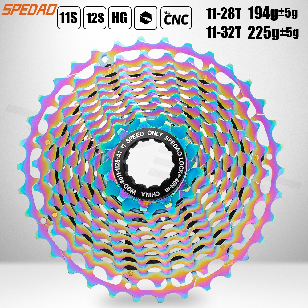 สต็อกพร้อม! RYET SPEDAO K7 12-Speed Road Cassette 11-32T CNC Super Light Freehub Shimano SRAM ใช้งานร่วมกับจักรยานประสิทธิภาพสูง Drivetrainer อะไหล่