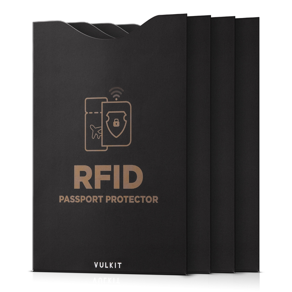 VULKIT - ปลอกปิดกั้น RFID/NFC สําหรับหนังสือเดินทาง - 4 ชิ้น- VCP102