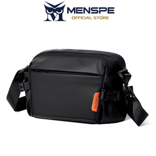 MENSPE กระเป๋าสะพายไหล่ผู้ชายแฟชั่นความจุขนาดใหญ่กันน้ำกระเป…