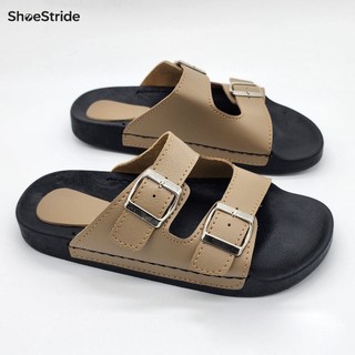 S&S Durable Sandals Unisex Women Men Ladies Flats Two Strap Slippers