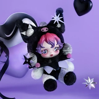 POP MART SKULLPANDA × KUROMI /MY MELODY Plush Action Toys Figure Birthday Gift Kid Toy
