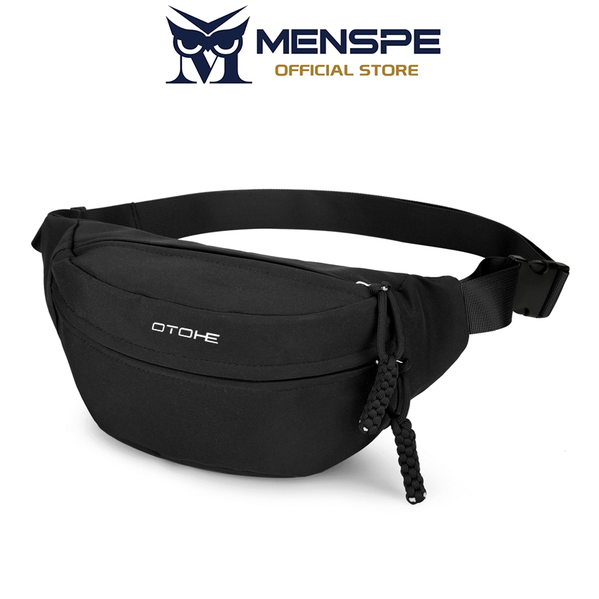 MENSPE กระเป๋าคาดหน้าอกกันน้ำสำหรับผู้ชายและผู้หญิง กระเป๋าซิปหลายชั้น กระเป๋าสะพายข้างสำหรับเล่นกีฬา เดินทาง หรือทำธุรกิจ