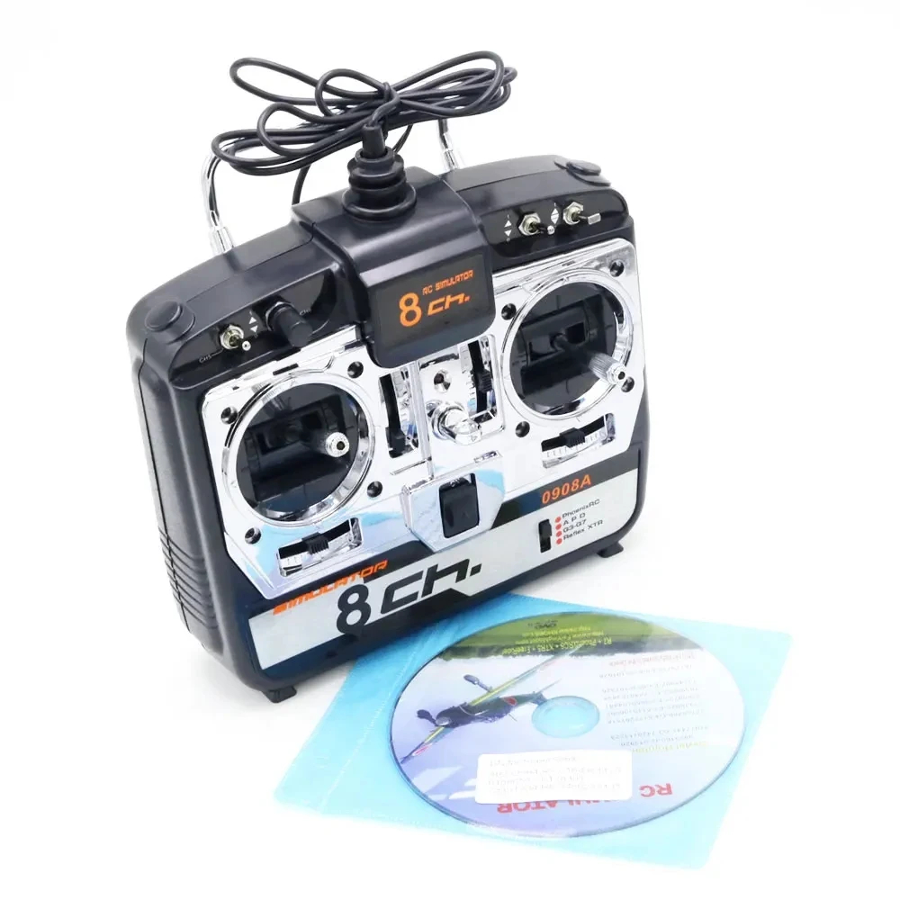 8CH USB RC Flight Simulator สําหรับเฮลิคอปเตอร์ 3D เครื่องบิน Multirotor, Drone การฝึกอบรมซอฟต์แวร์ก