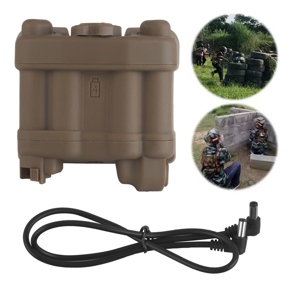 Skywander AN/PVS31 ระบบติดตั้งกล่องแบตเตอรี่ หมวกกันน็อกปรับได้สำหรับ NVG และกระเป๋าสำหรับแบตเตอรี่