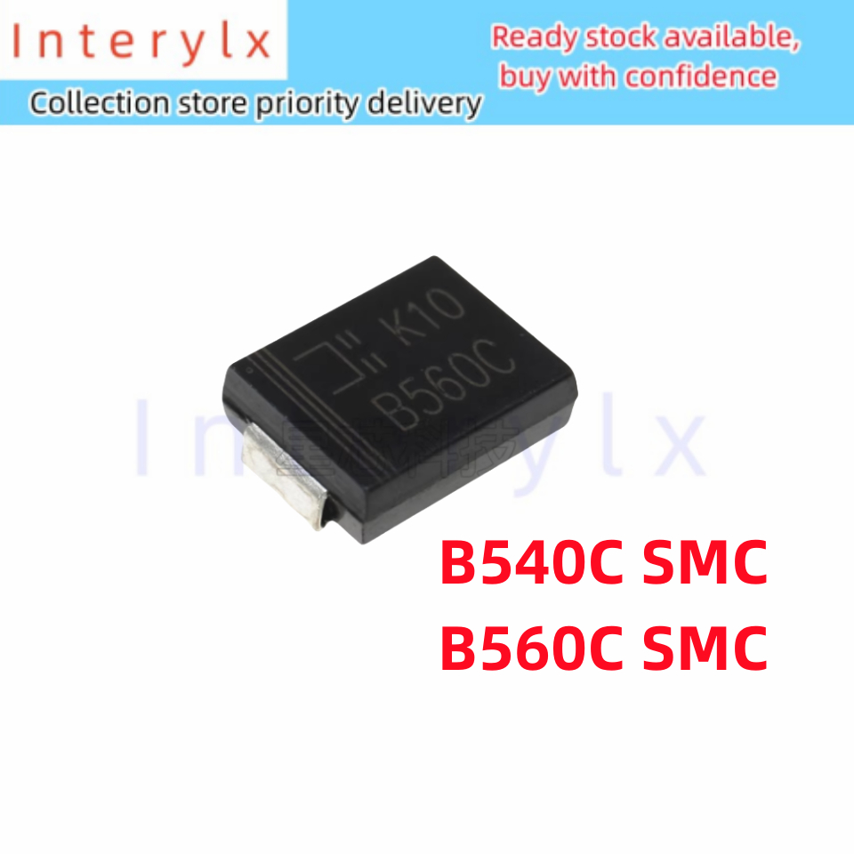 10 ชิ้น/ล็อตแบรนด์ใหม่ B540C SMC B560C SMC B540C-13-F B560C MBRS540T3G Patch Scooterki ไดโอด DO-214A